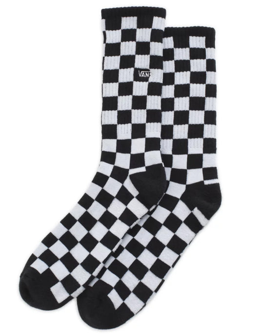  VANS CHECKERBOARD CREW II SOCKS BLACK