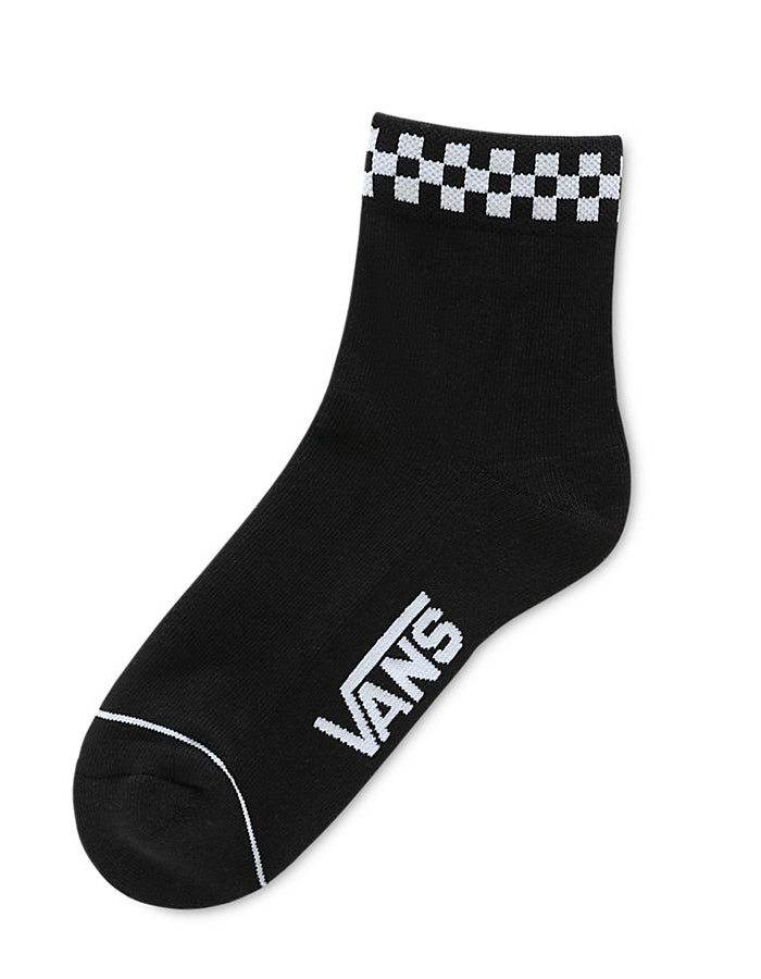  VANS PEEK-A-CHECK CREW SOCKS BLACK