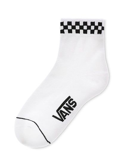  VANS PEEK-A-CHECK CREW SOCKS WHITE