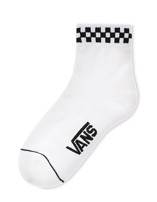  VANS PEEK-A-CHECK CREW SOCKS WHITE