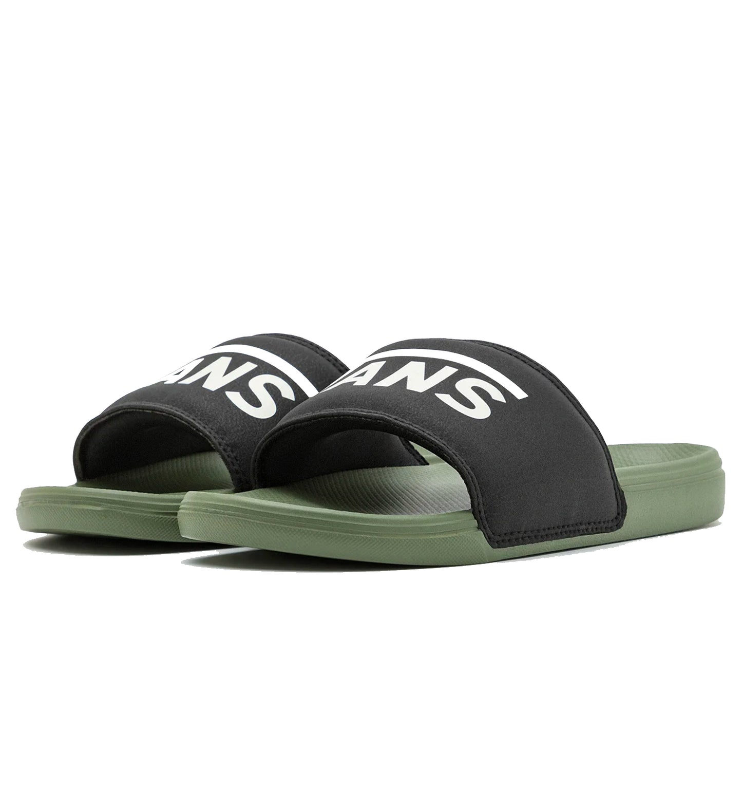  VANS SLIDE-ON SANDALS BLACK OLIVE