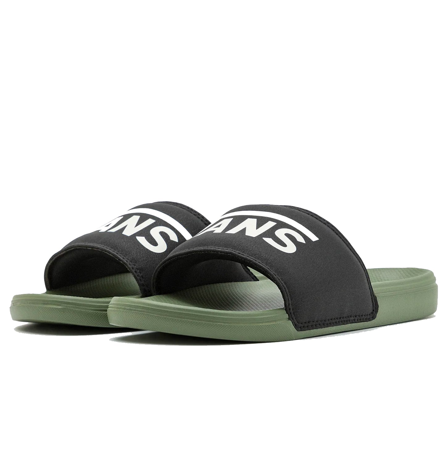 VANS SLIDE-ON SANDALS BLACK OLIVE