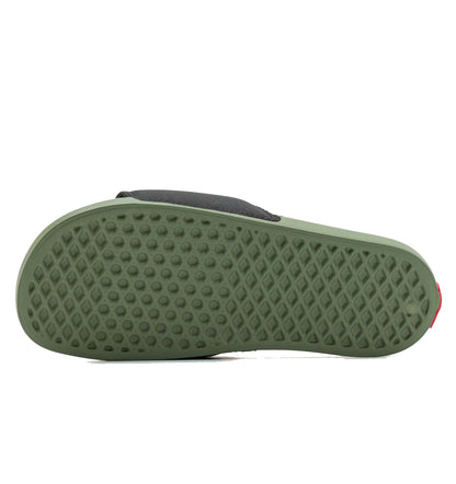  VANS SLIDE-ON SANDALS BLACK OLIVE