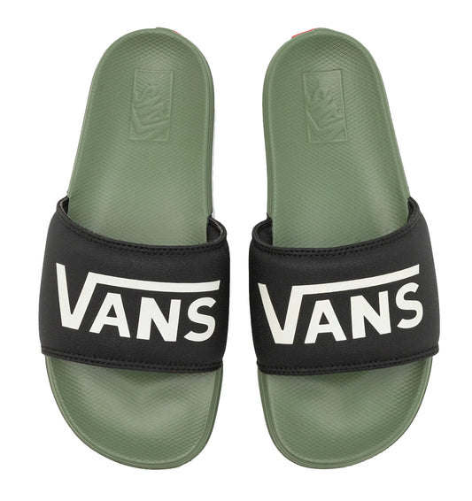  VANS SLIDE-ON SANDALS BLACK OLIVE