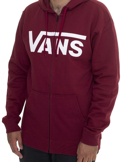  VANS CLASSIC ZIP HOODIE POMEGRANATE