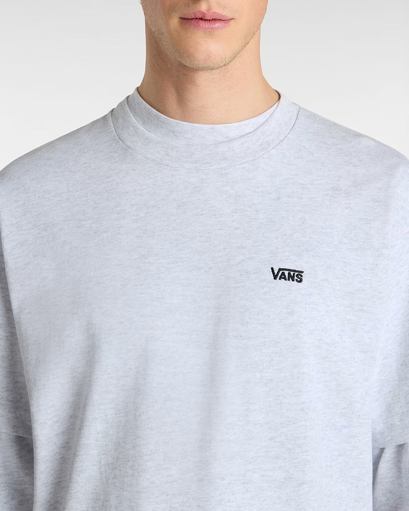  VANS LEFT CHEST II LOOSE T-SHIRT LOGO LIGHT GREY