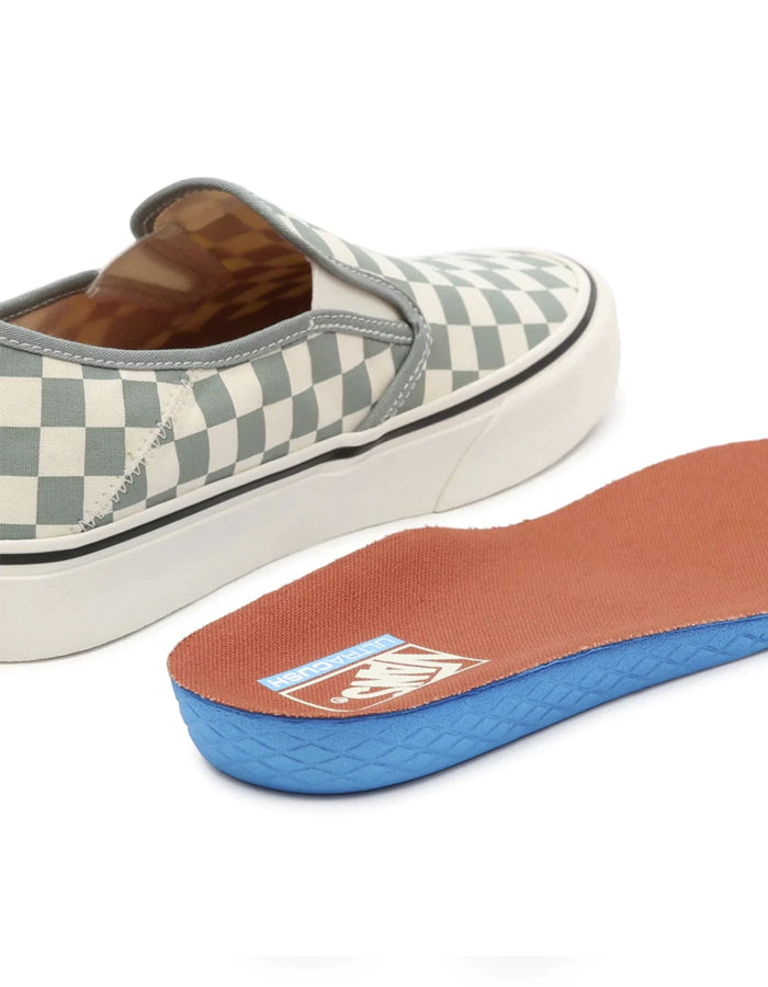  VANS CHECKERBOARD CLASSIC SLIP-ON SHOES GREEN