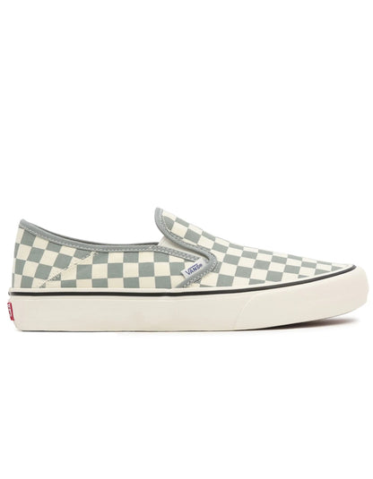  VANS CHECKERBOARD CLASSIC SLIP-ON SHOES GREEN
