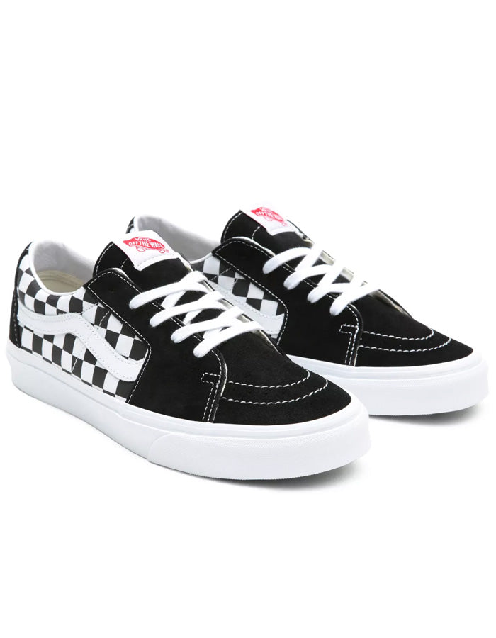  VANS SK8-LOW RACING BLACK CHECKERBOARD SHOES