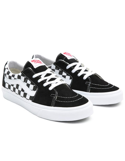  VANS SK8-LOW RACING BLACK CHECKERBOARD SHOES