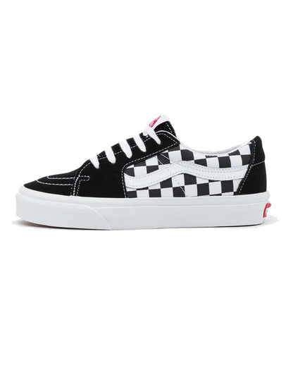  VANS SK8-LOW RACING BLACK CHECKERBOARD SHOES