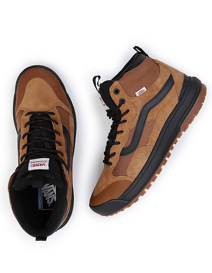  VANS ULTRARANGE EXO HI MTE-1 SHOES BROWN ORANGE