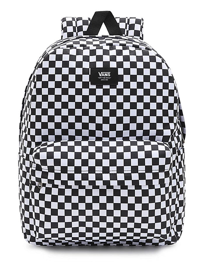 VANS OLD SKOOL CHECK BACKPACK WHITE BLACK