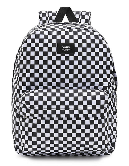  VANS OLD SKOOL CHECK BACKPACK WHITE BLACK