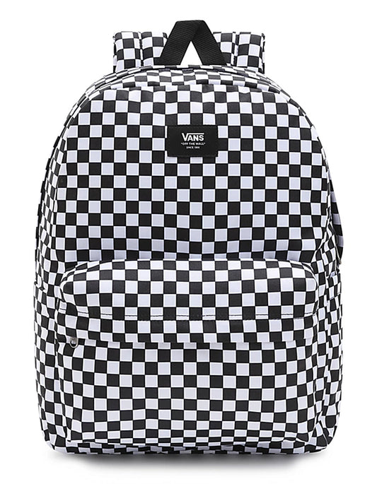  VANS OLD SKOOL CHECK BACKPACK WHITE BLACK