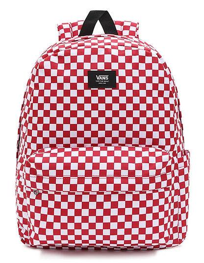  VANS OLD SKOOL CHECK BACKPACK WHITE RED