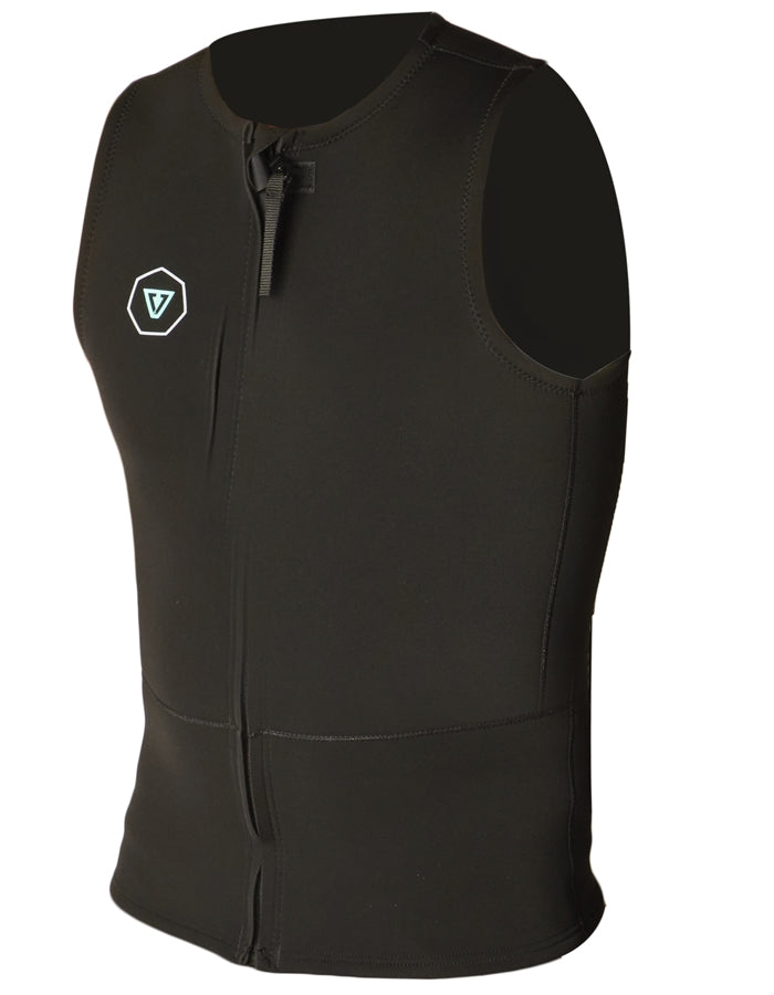  VISSLA FRONT ZIP VEST 2MM BLACK