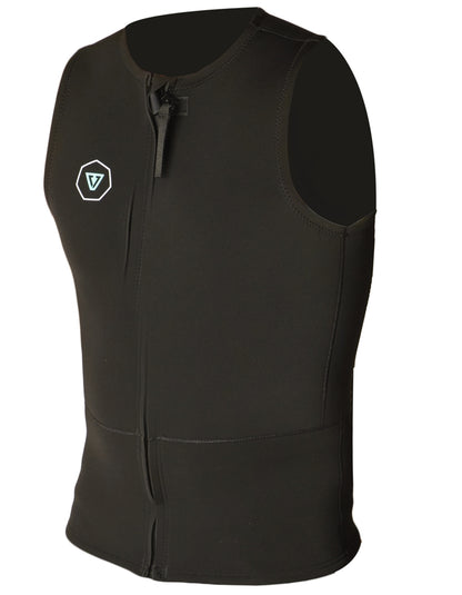  VISSLA FRONT ZIP VEST 2MM BLACK