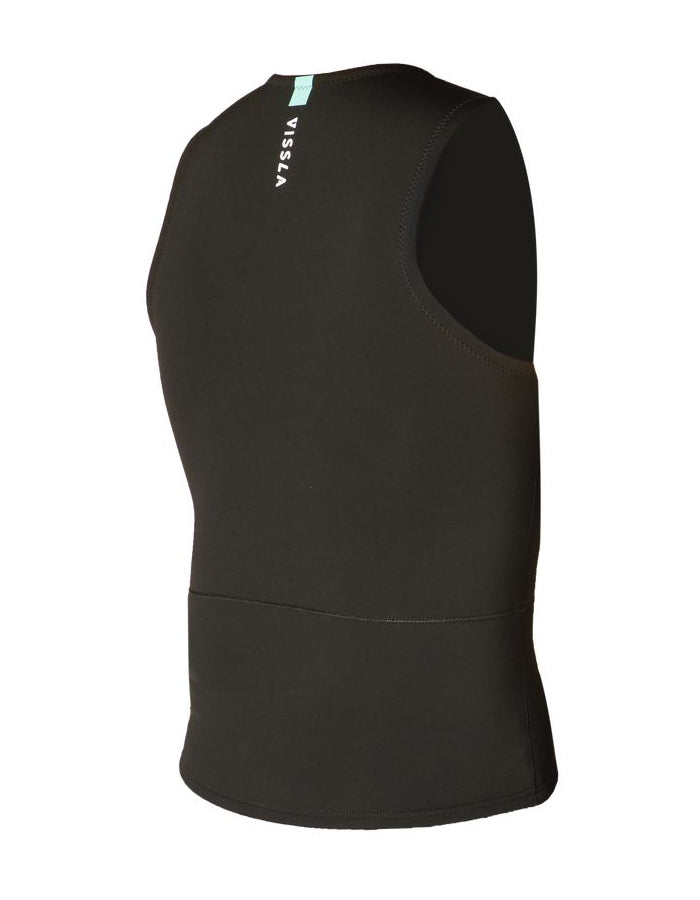  VISSLA FRONT ZIP VEST 2MM BLACK