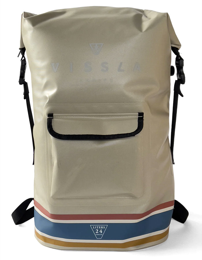 VISSLA ICE SEAS COOLER 24L DRY BACKPACK KHAKI