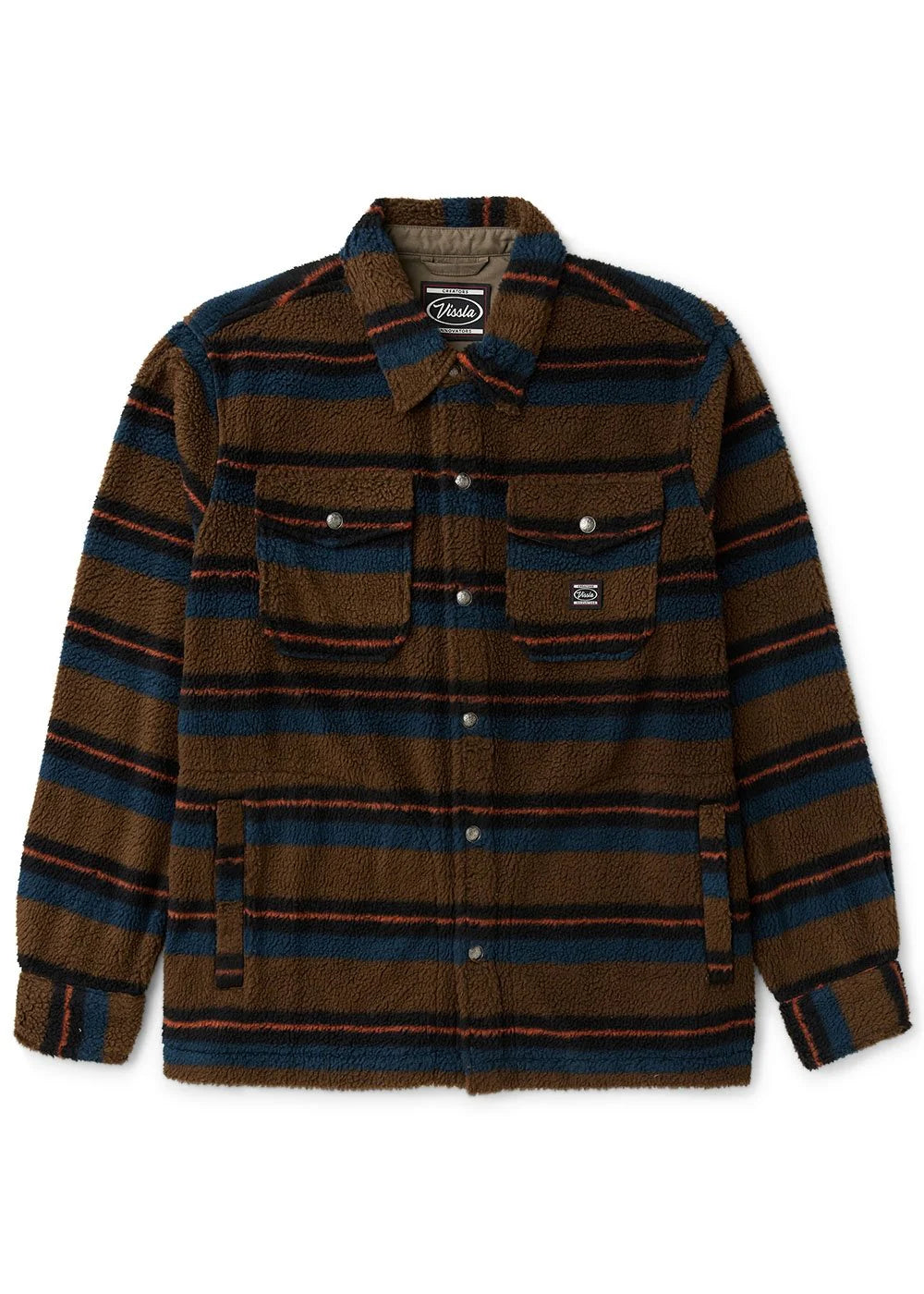  VISSLA PEAK SHERPA AO SHIRT DARK KHAKI