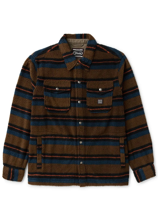  VISSLA PEAK SHERPA AO SHIRT DARK KHAKI