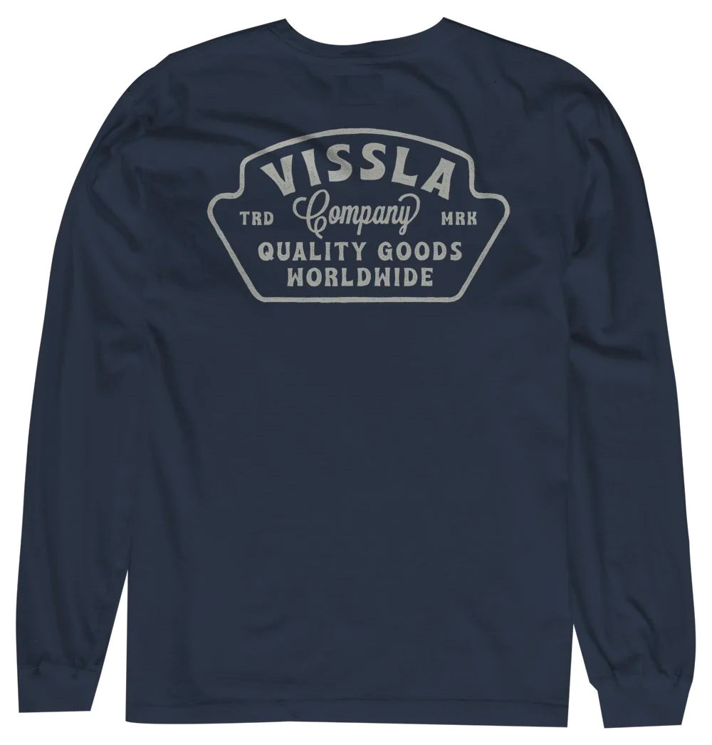  VISSLA QUALITY GOODS LONG SLEEVE NAVY