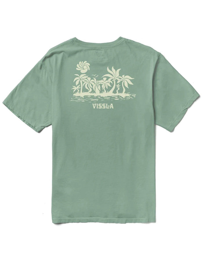  VISSLA T-SHIRT TULUM ORGANIC POCKET TEE JADE