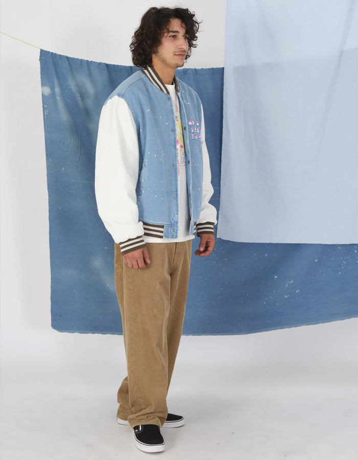  VOLCOM BILLOW TAPERED CORDUROY TROUSERS KHAKI