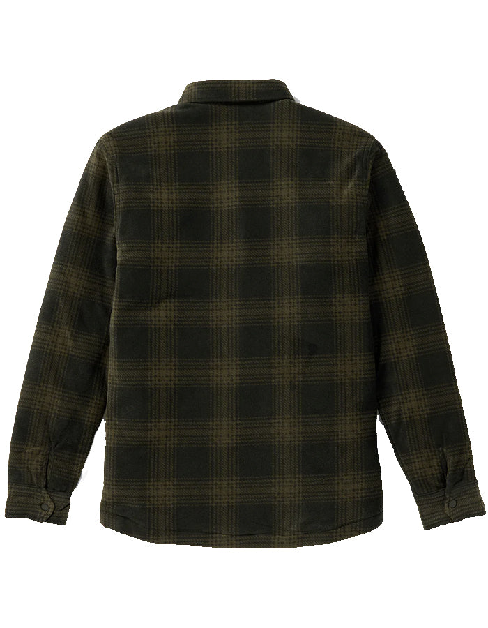  VOLCOM BOWERED FLEECE LONG SLEEVE SHIRT BISON