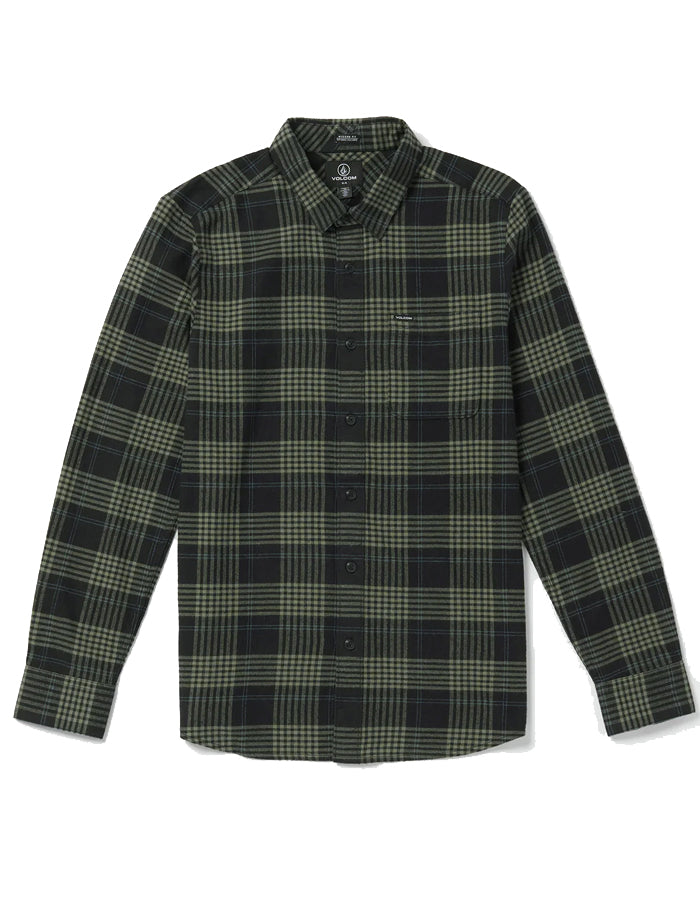  VOLCOM CADEN PLAID SHIRT BLACK
