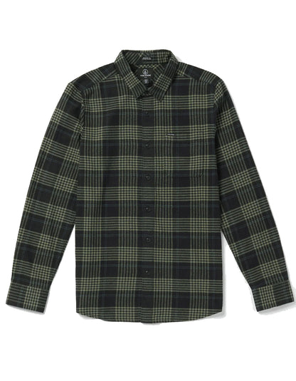  VOLCOM CADEN PLAID SHIRT BLACK
