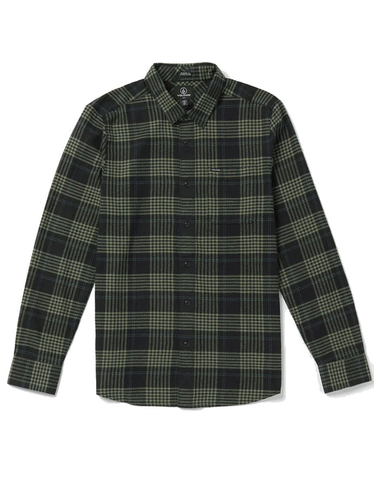  VOLCOM CADEN PLAID SHIRT BLACK