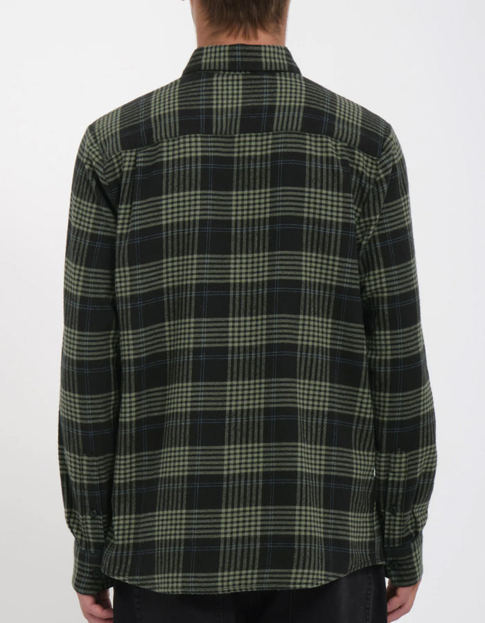  VOLCOM CADEN PLAID SHIRT BLACK