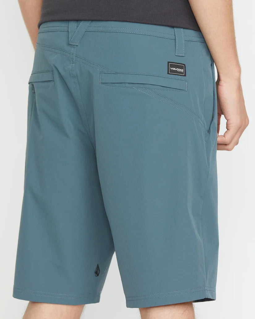 VOLCOM FRICKIN CROSS SHRED 20" SHORT HYBRID DARK SLATE