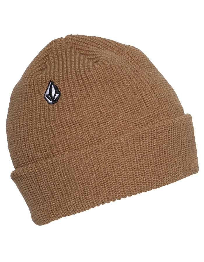  VOLCOM FULL STONE BEANIE DARK BROWN