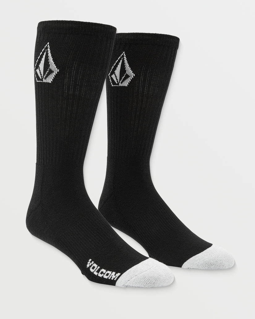  VOLCOM FULL STONE SOCKS WHITE 3 PACK PALE KHAKI