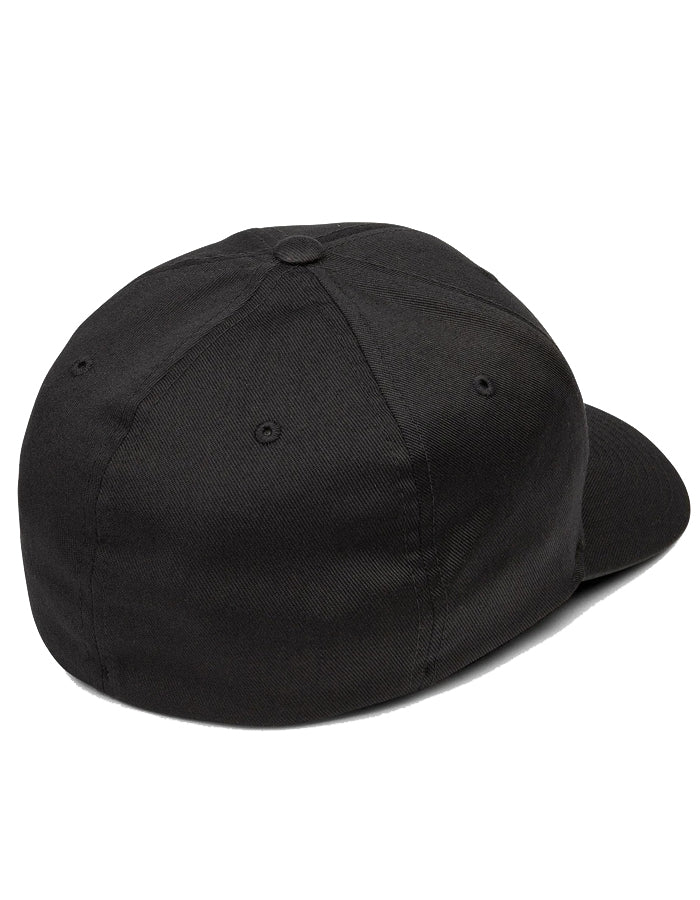 VOLCOM FULL STONE FLEXFIT HAT BLACK