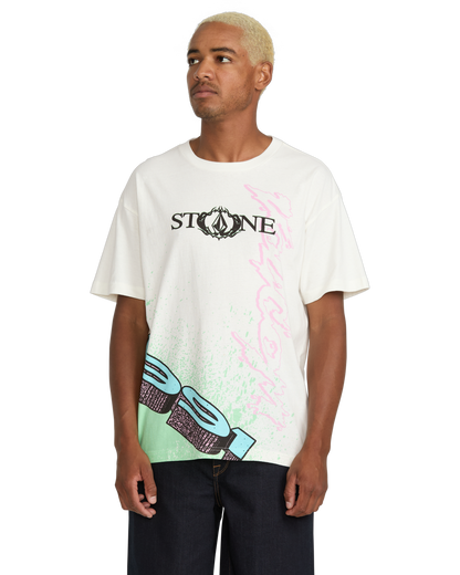  VOLCOM HEAVY TUBES T-SHIRT OFF WHITE