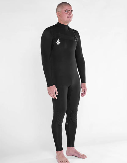  VOLCOM MODULATOR 4/3MM CHEST ZIP WETSUIT BLACK