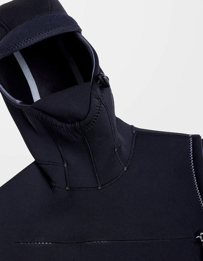  VOLCOM MODULATOR 5/4/3MM HOODED CHEST ZIP WETSUIT BLACK
