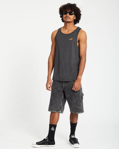  VOLCOM PISTOL TANK TOP HEATHER BLACK