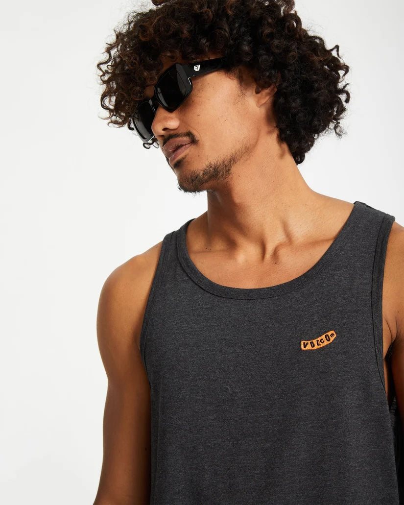  VOLCOM PISTOL TANK TOP HEATHER BLACK