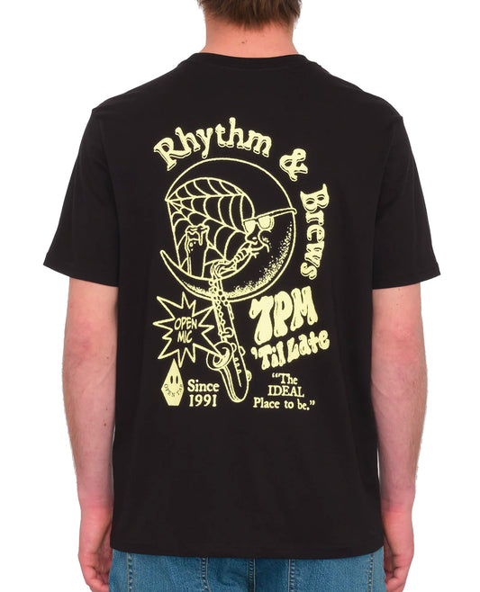  VOLCOM RHYTHM 1991 T-SHIRT BLACK
