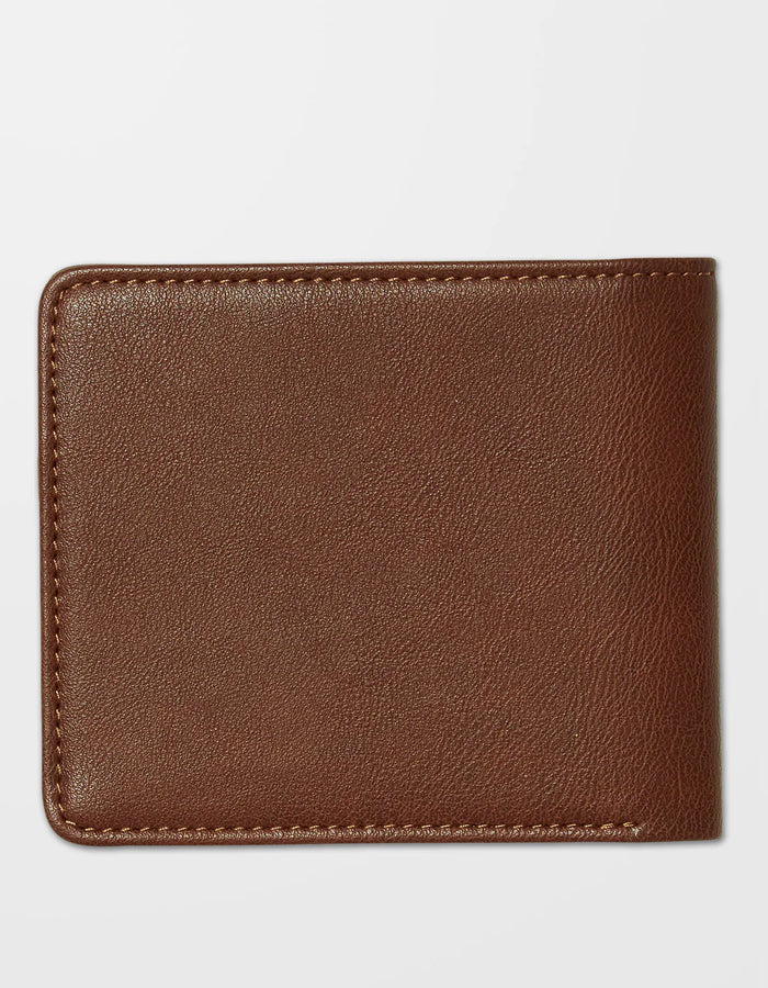  VOLCOM SLIM STONE S WALLET BROWN