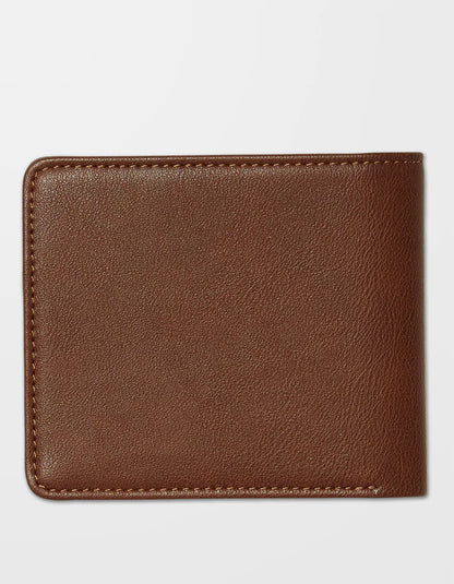  VOLCOM SLIM STONE S WALLET BROWN