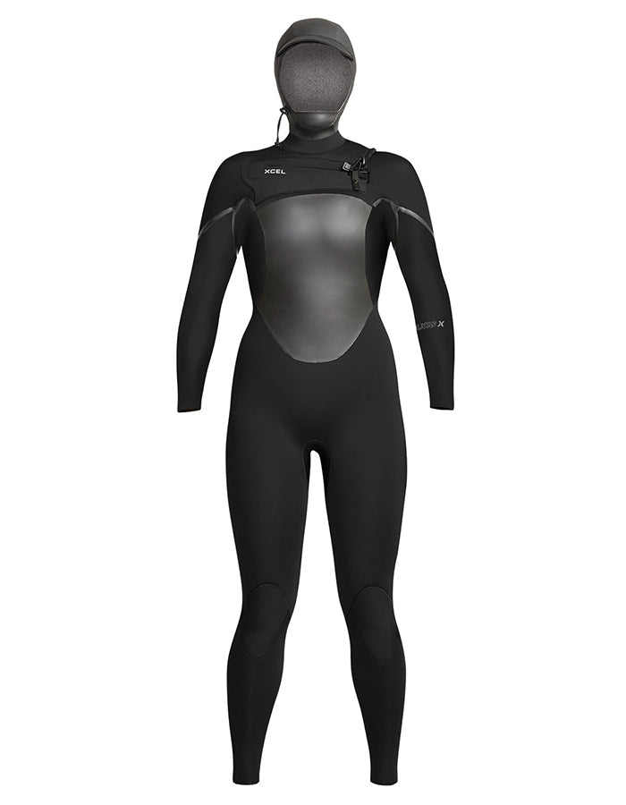  XCEL 5/4 WOMENS AXIS X HOODED WETSUIT BLACK