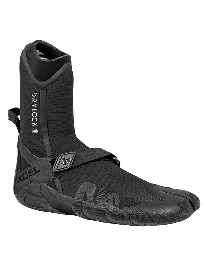  XCEL DRYLOCK 3MM SPLIT TOE BOOTS BLACK