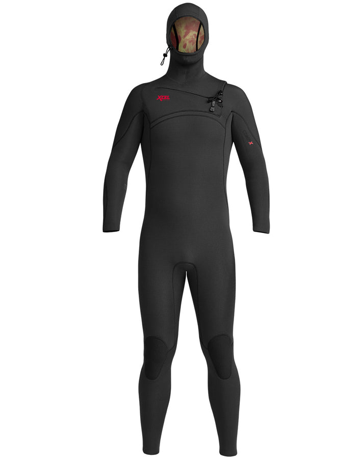  XCEL MENS COMP X 4.5/3.5 HOODED WETSUIT BLACK